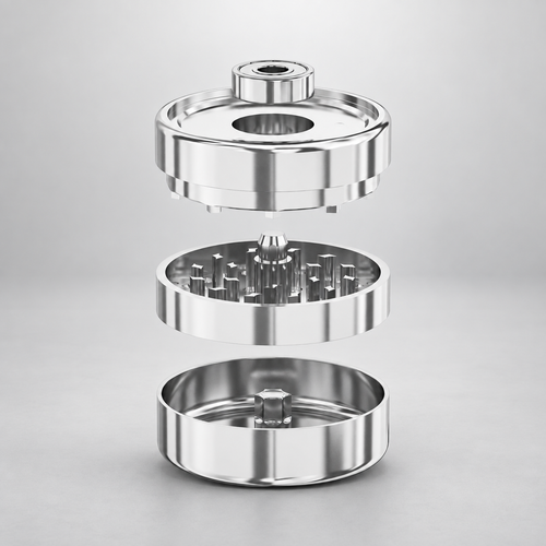 Endless stainless steel herb grinder