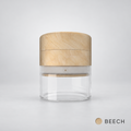Endless beech wood and glass herb grinder